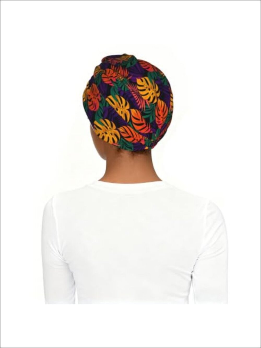 Pre-Tied Head Scarf Hat Sleep Cap Hair Bonnet Chemo Cancer Cap Stretch Polyester - Picture 2 of 6
